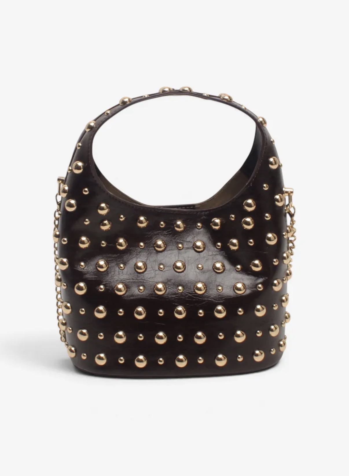 Bella Studs Bag Chocolat