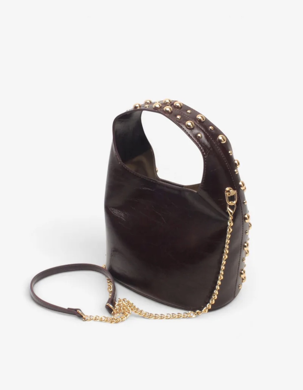 Bella Studs Bag Chocolat - Afbeelding 2