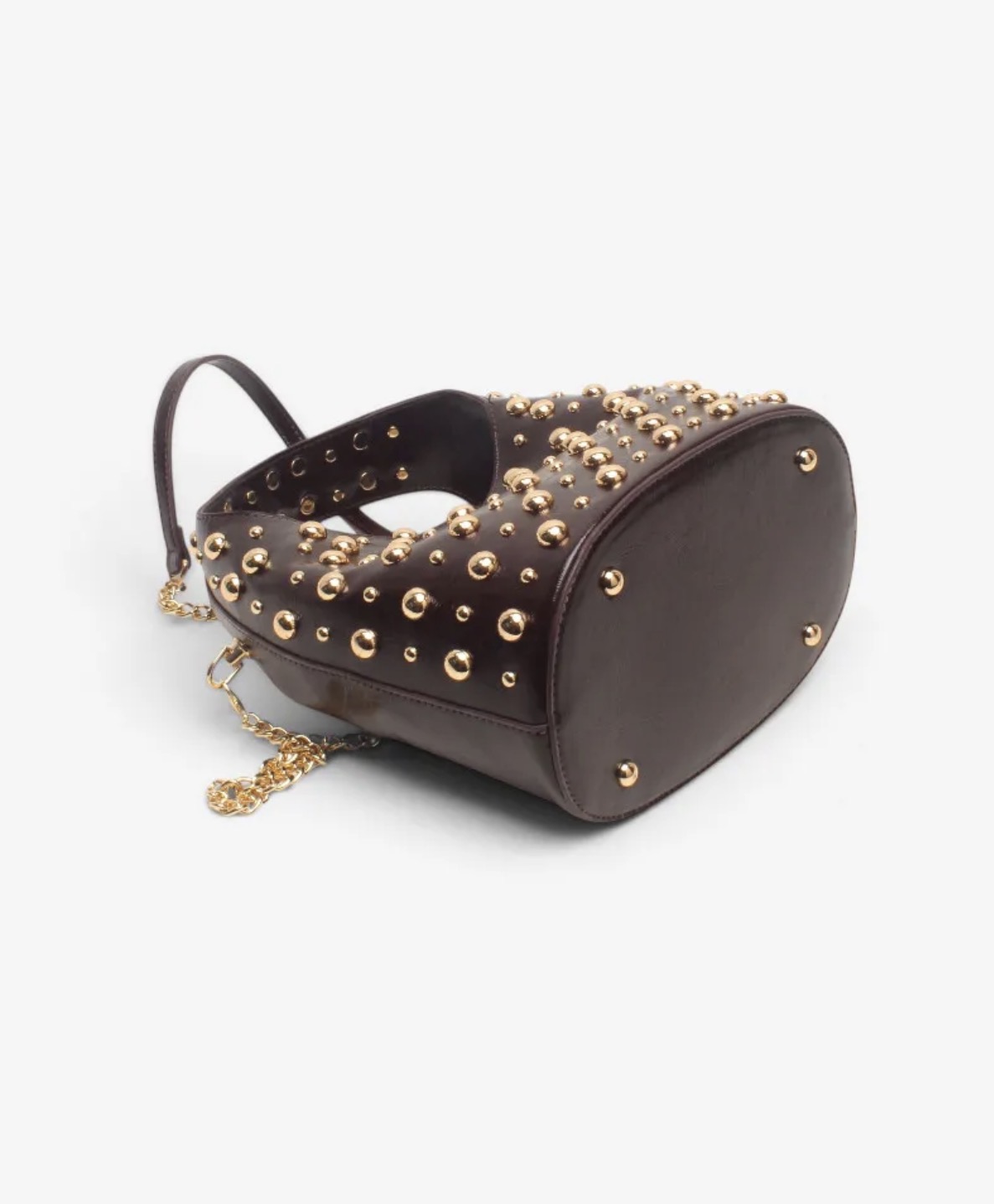 Bella Studs Bag Chocolat - Afbeelding 3