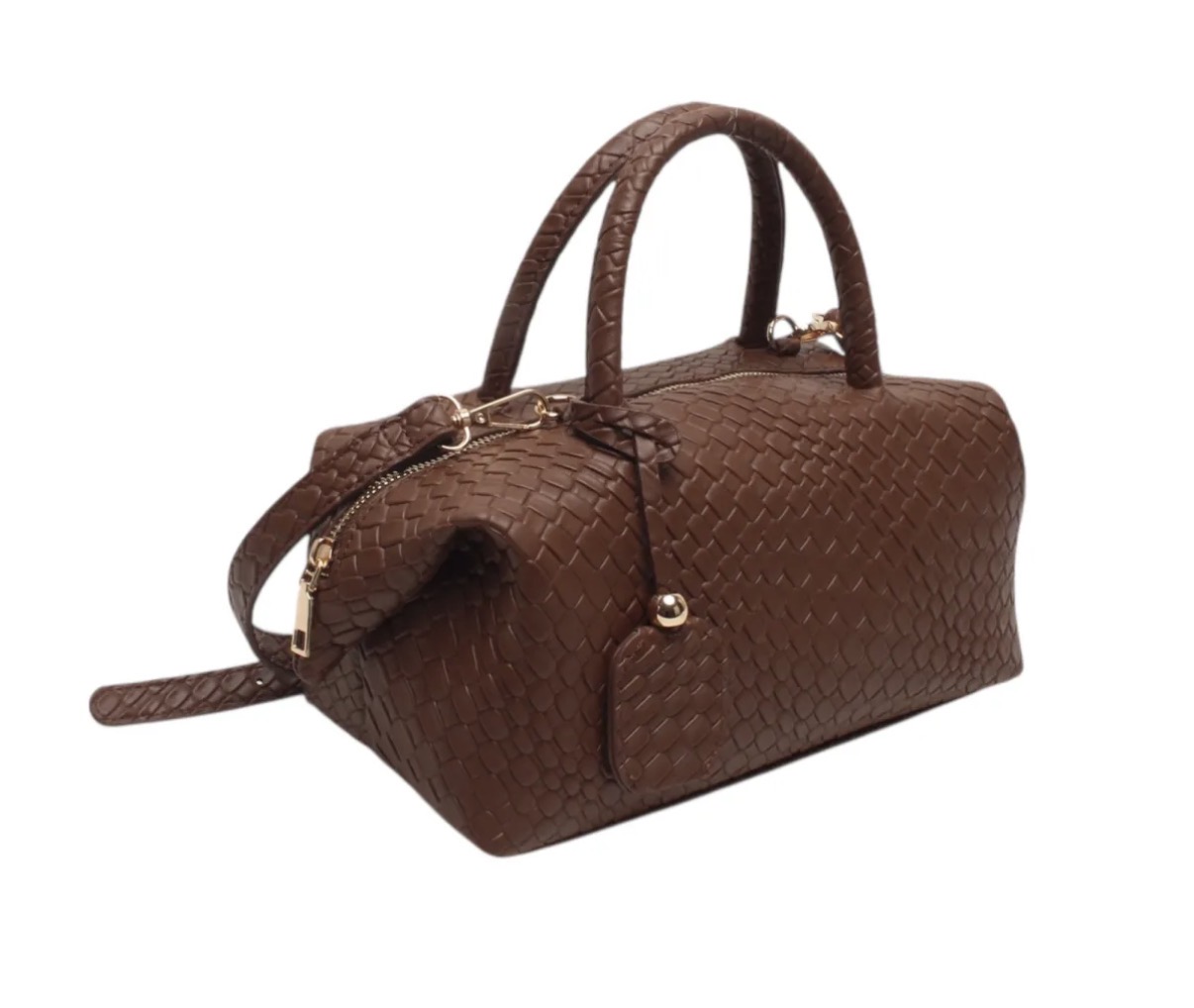 Siena Woven Bag Chocolat - Afbeelding 2